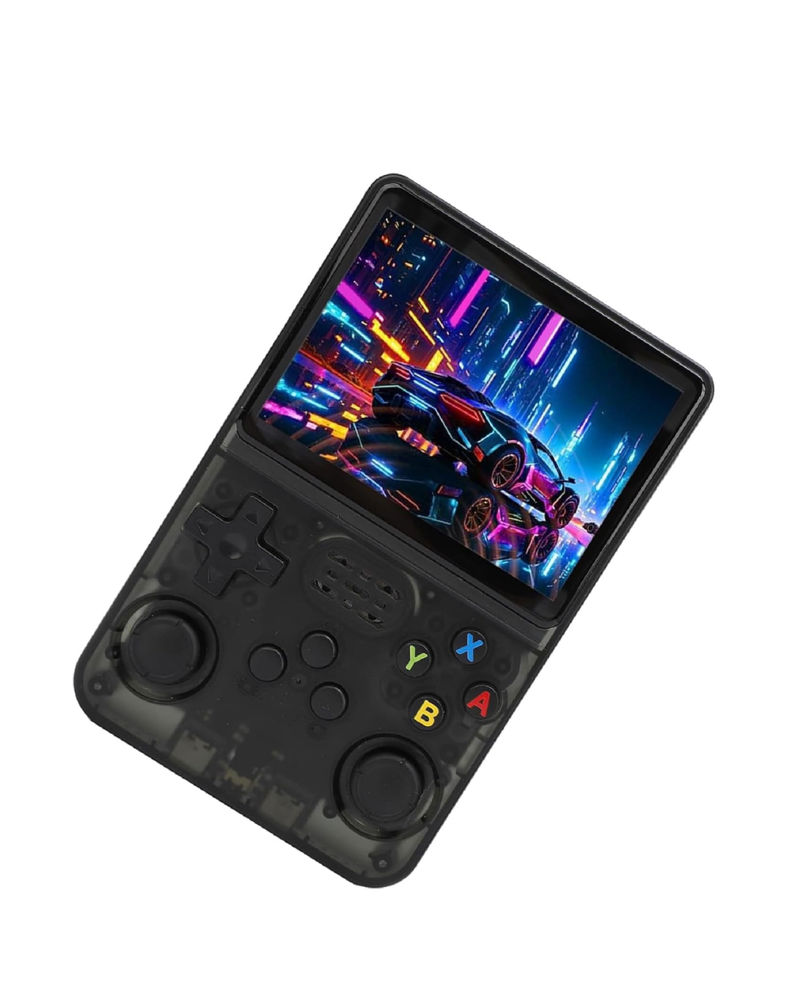 جهاز ألعاب محمول ديجي كور R36S – شاشة 3.5” – أكثر من 15000 لعبة – نظام لينكس – بطاقة 64GB – أسود شفاف_thumbnail_1