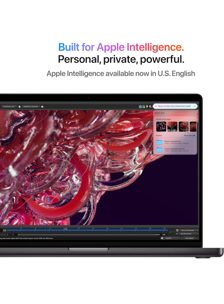 ماك بوك برو 14” (موديل 2024) – شريحة M4 Pro، معالج مركزي 12 نواة، معالج رسومي 16 نواة، ذاكرة 24GB، تخزين 512GB SSD – لون أسود_thumbnail_3